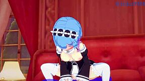 Emilia and Rem's Big Tits Creampie with Subaru in Re Zero Hentai