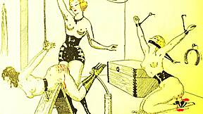Vintage erotic drawings tease timeless fantasies