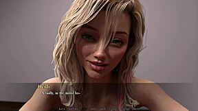 I witness an amazing threesome with two hoties in this anime game