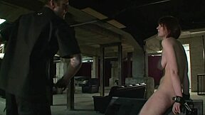 mature slave on triangular horse whipped and trained overseas