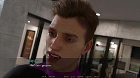 I witness an amazing threesome with two hoties in this anime game