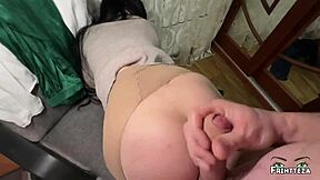 Please cum deep inside my pussy, dripping creampie