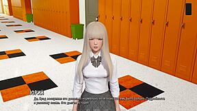 College life in a hentai game with hot girls dancing and showing their bodies