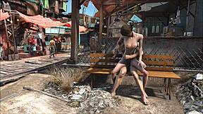 Brunette Gets Fucked Publicly in Fallout 4 Diamond City