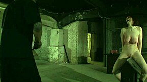 mature slave on triangular horse whipped and trained overseas