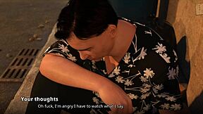 Beautiful adult cartoon with big ass MILF, Erotic PC game