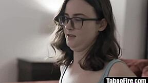 insecure teen 18+ gets double penetrated during therapy session