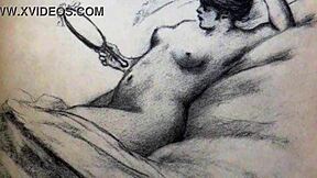 Vintage Illustration From Japanese Anime