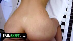 Shesnew 18 Year Old Girlfriend Fucked in Bathroom