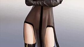 what's this cartoon doing? kidkudi asks in solo hentai striptease