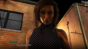 Beautiful adult cartoon with big ass MILF, Erotic PC game