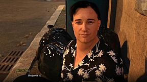 Beautiful adult cartoon with big ass MILF, Erotic PC game