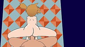 5 Pokegirls getting anal creampies in cowgirl position?