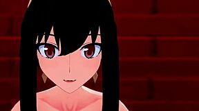 Yor forger se ukvarja z intenzivnim seksom s starim moškim v Spy Family hentai risanki z velikimi joškami in creampie