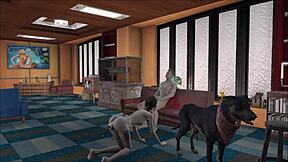 does she suck with a vibrator in her ass?