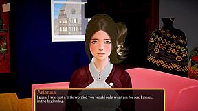 teen's big tits in family game