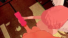 3D animated hentai with a POV of an angel man
