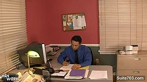 Amazing Gay Fucking in the Office – Butts and Blowjobs