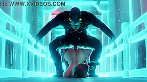 kiriko faces intense face fucking and banging in anime hentai gangbang