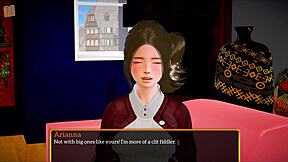 teen's big tits in family game