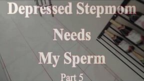 우울한 계모가 격렬한 세션에서 내 정액 갈구해 - Misty Meaner