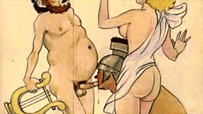 Vintage Erotic Cartoon Illustration