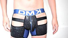 Gay boxers on an amateur's body