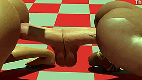 Lisa slams dildo hard with friend in wild playtime