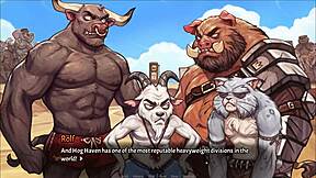 in my pig princess hentai game ep 30, beach fun with a teen might turn into a threesome