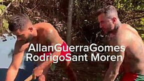 My students helped me set up the tatami for training at my farm