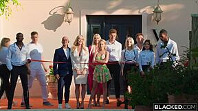 Gorgeous Agatha Takes BBC Creampie in Wild Threesome