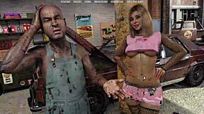 PRETTY BLONDE WHORE FUCKS BIG TITS PUSSY