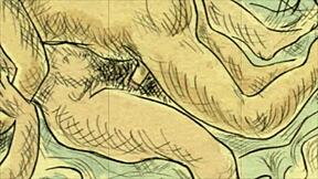 Vintage erotic illustration with retro charm 😍