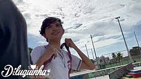 i invited the young 18+ guy after school to fuck in my apartment passionately