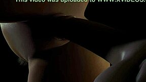 Beautiful Curvy Plum Girl Riding Dildo Anal in the Dark Anime Scene