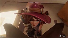 Rough 3D hentai featuring a horny hentai slut getting banged
