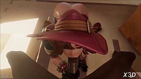 Rough 3D hentai featuring a horny hentai slut getting banged