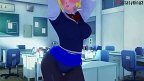 check out dragon ball zex with android 18 and videl chasing gohan