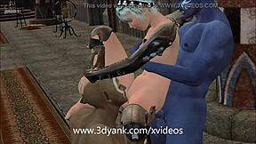 i'm getting fucked by 3d monsters in a group, double penetation and all