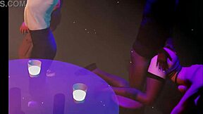 Lustful Asian Student Doggystyle Deepthroat At Club