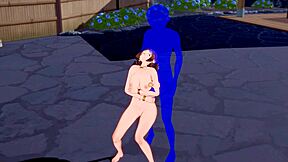 My hero academia hentai - uraraka armpitjob and blowjob - japanese asian manga anime game porn