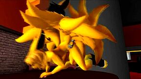 Roxy和Foxy黑皮动漫卡通性冒险