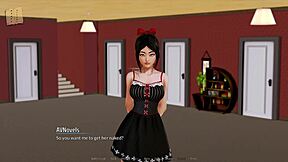 in harem hotel 90, the anime game unfolds casually