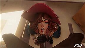 Rough 3D hentai featuring a horny hentai slut getting banged