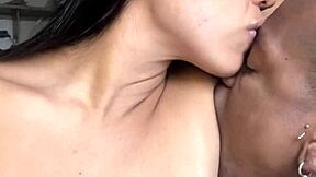 Amateur couple plays with armpits and nipples