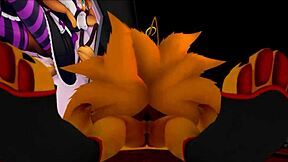 Roxy and Foxy in Black Anime Cartoon Adventure