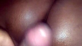 Young black girl gets upskirt jerk and pussy fuck - Part 1