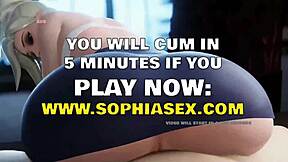 Beautiful 3d anime warrior with big tits gets fucked hard