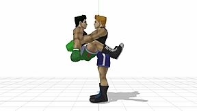little mac explores gay sex with bareback encounters in game world