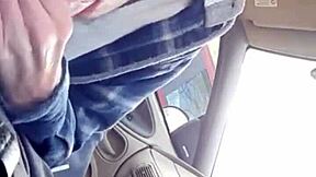 Morning blowjob to buddy in car!